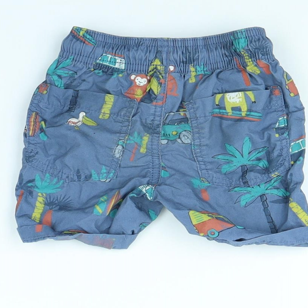 TU Baby Blue Spotted  Cropped Trousers Size 9 Months  - PALM TREE
