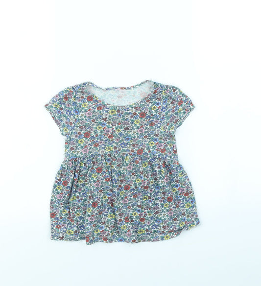 Gap Girls Multicoloured Floral  Basic T-Shirt Size 3 Years