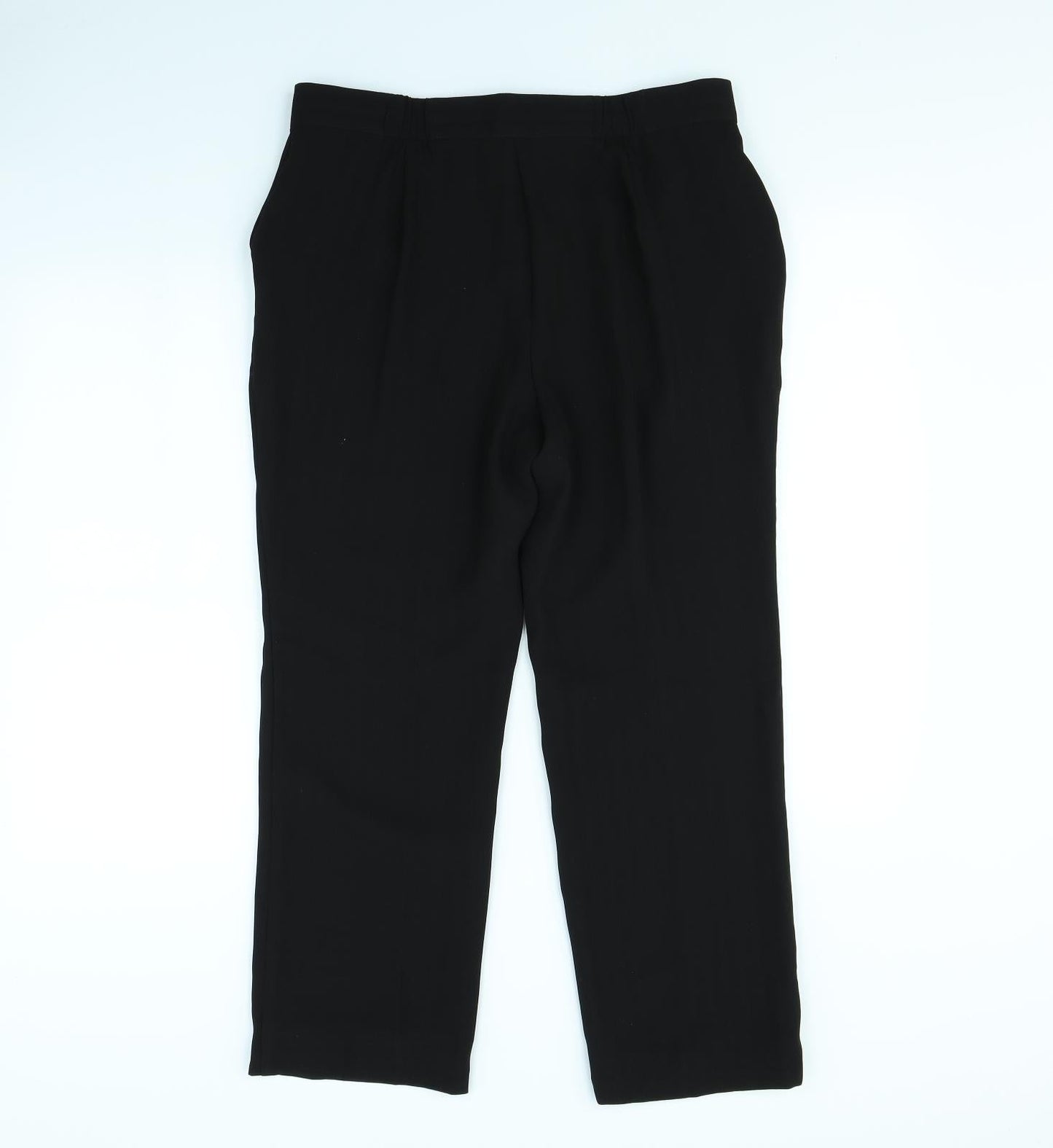 Preworn Womens Black   Trousers  Size 34 in L30 in