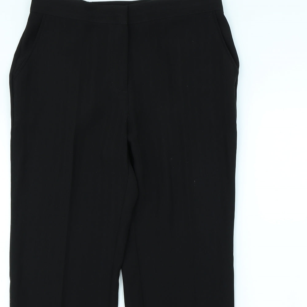 Preworn Womens Black   Trousers  Size 34 in L30 in