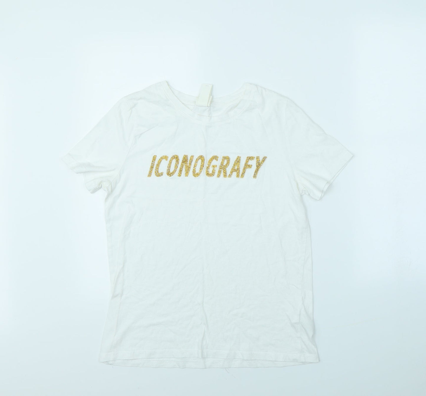 H&M Womens White   Basic T-Shirt Size S