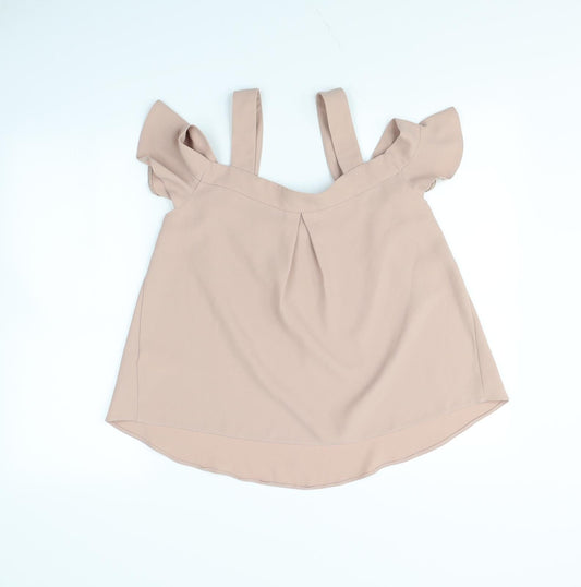 Topshop Womens Pink   Basic Blouse Size 8