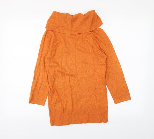 Mosaic Womens Orange   Basic T-Shirt Size S