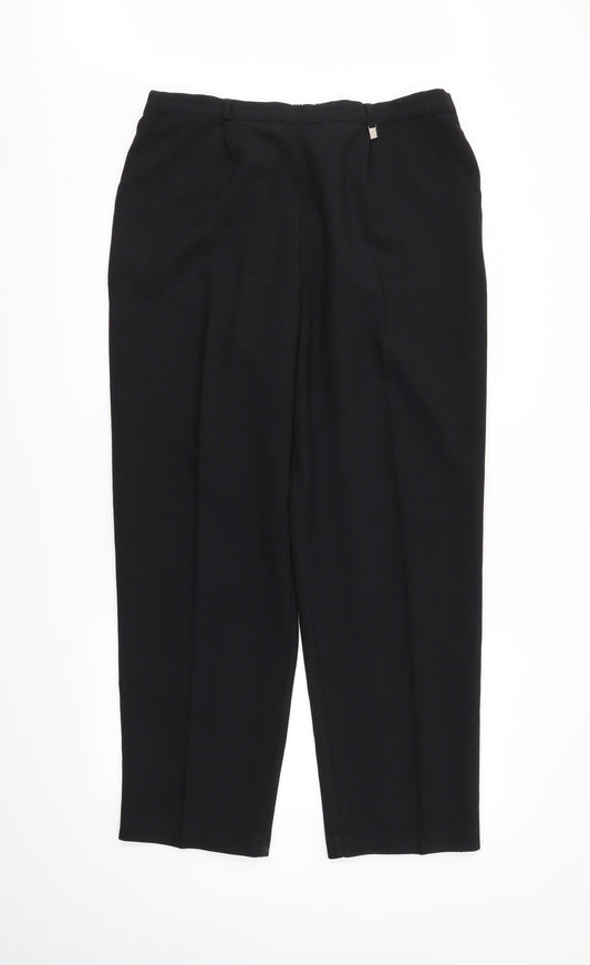 Preworn Womens Black   Trousers  Size 34 in L28 in