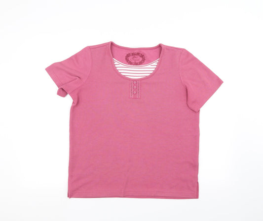 BM casual Womens Pink   Basic T-Shirt Size S