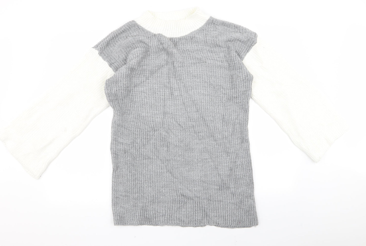 Boohoo Womens Grey   Pullover Jumper Size S