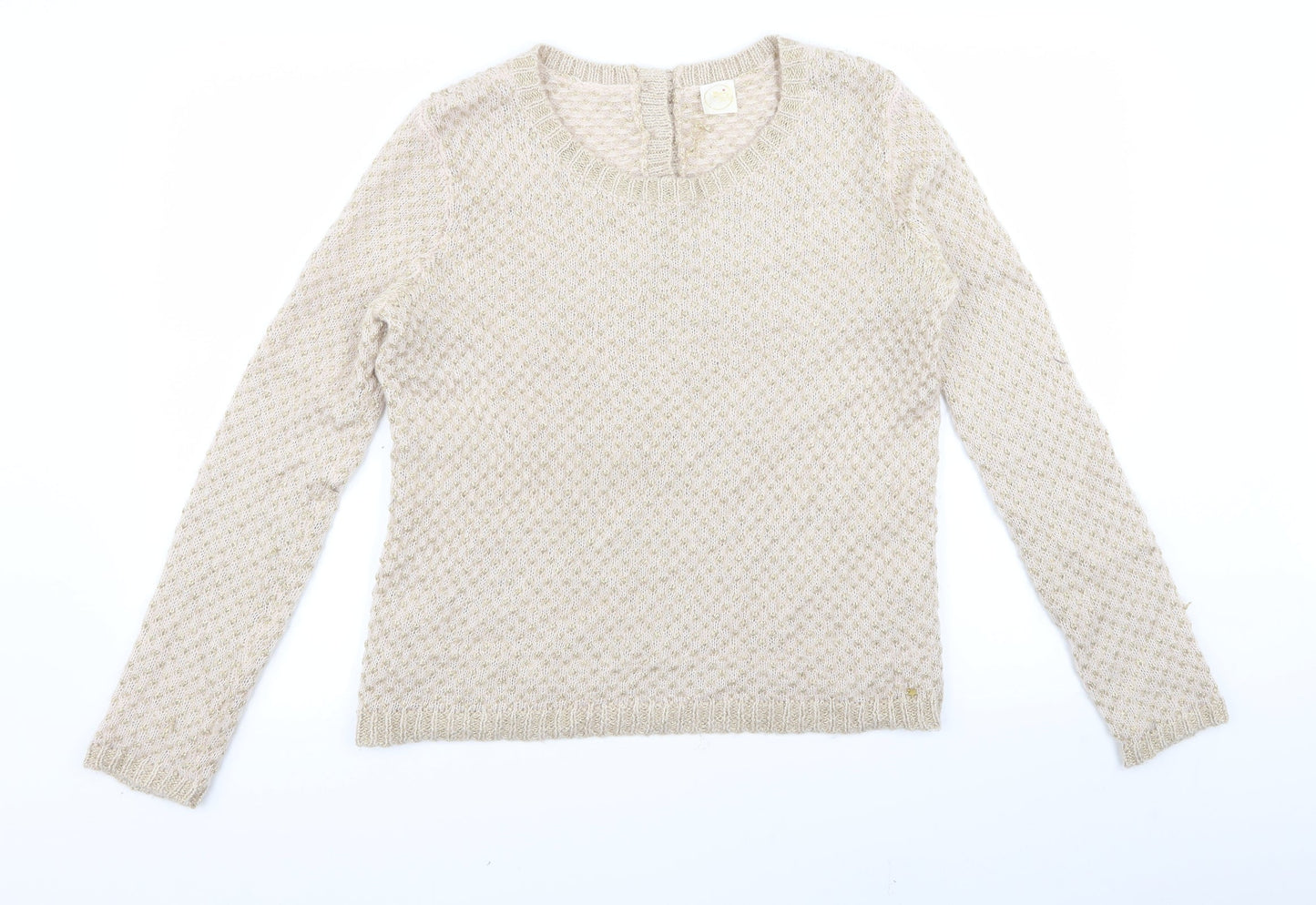 Preworn Womens Beige   Pullover Jumper Size S