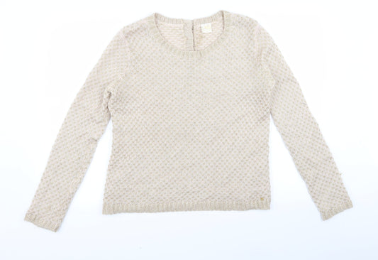 Preworn Womens Beige   Pullover Jumper Size S