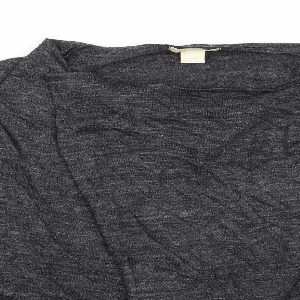 H&M Womens Grey   Cardigan Jumper Size S