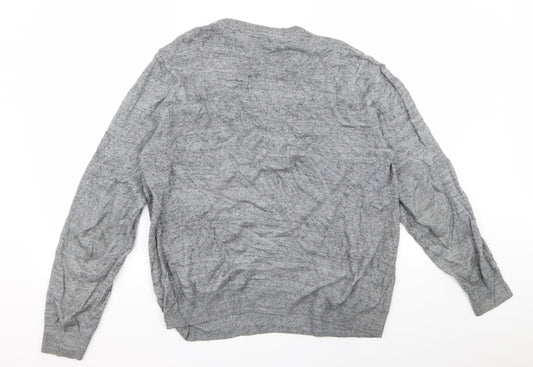 Ty Mens Grey   Pullover Jumper Size L
