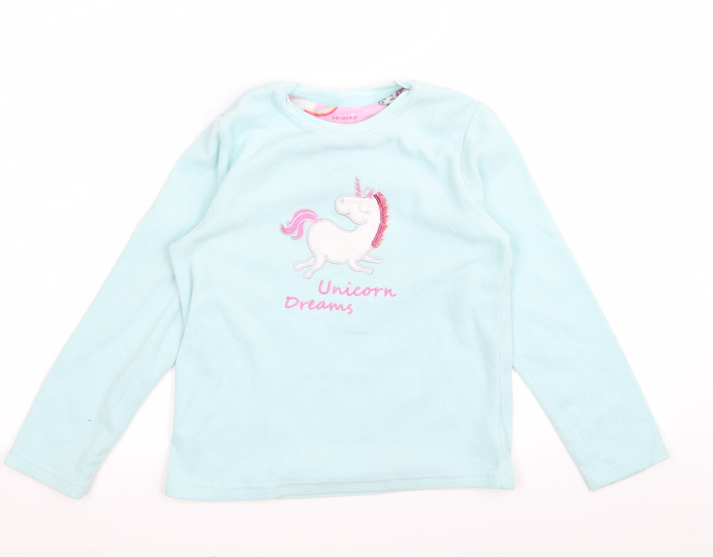 Primark Girls Blue  Rayon Pullover Jumper Size 9 Years