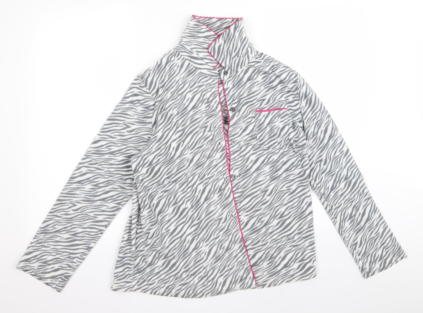 Carol Womens Grey Striped  Jacket  Size M