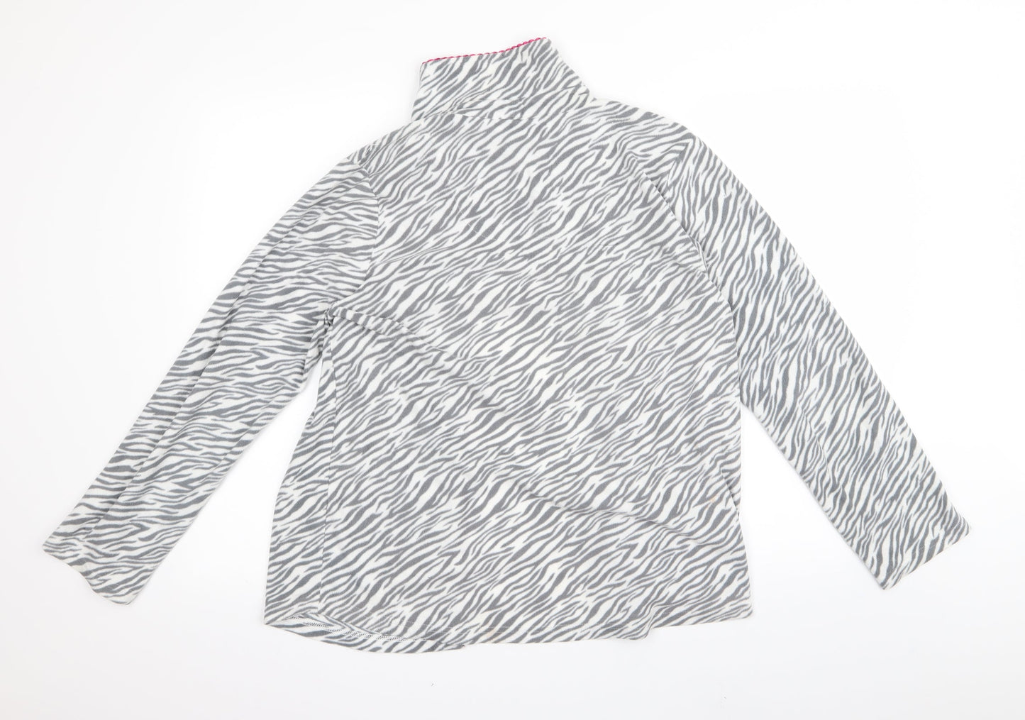 Carol Womens Grey Striped  Jacket  Size M