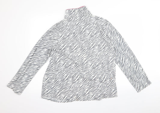 Carol Womens Grey Striped  Jacket  Size M