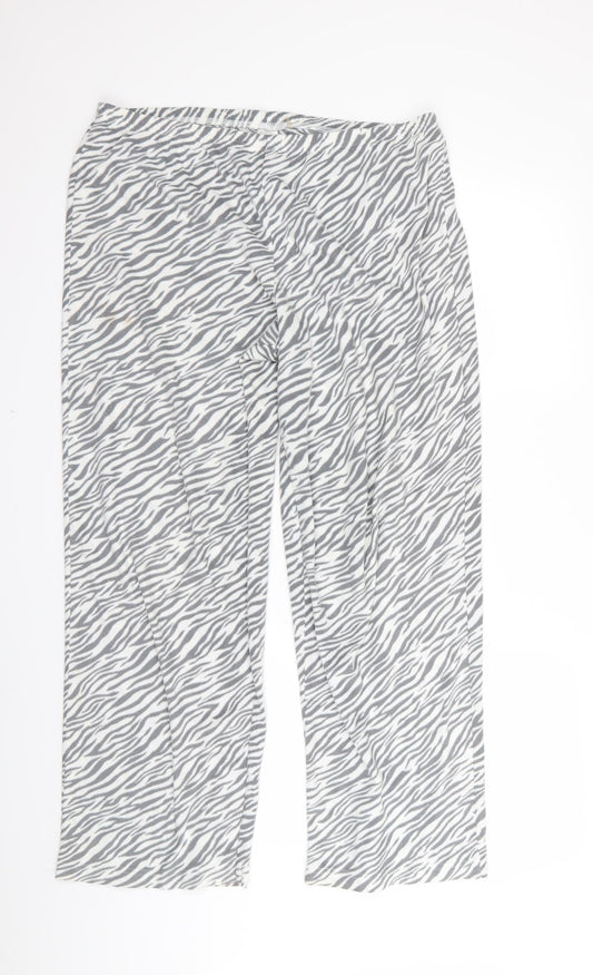 preworm Womens Black Animal Print  Jogger Trousers Size M L27 in - v
