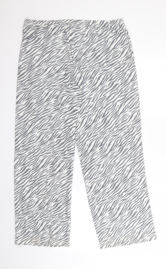 preworm Womens Black Animal Print  Jogger Trousers Size M L27 in - v