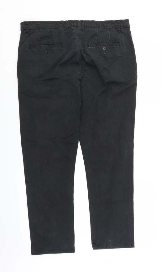 ACW85 Womens Black  Denim Straight Jeans Size 36 L27 in