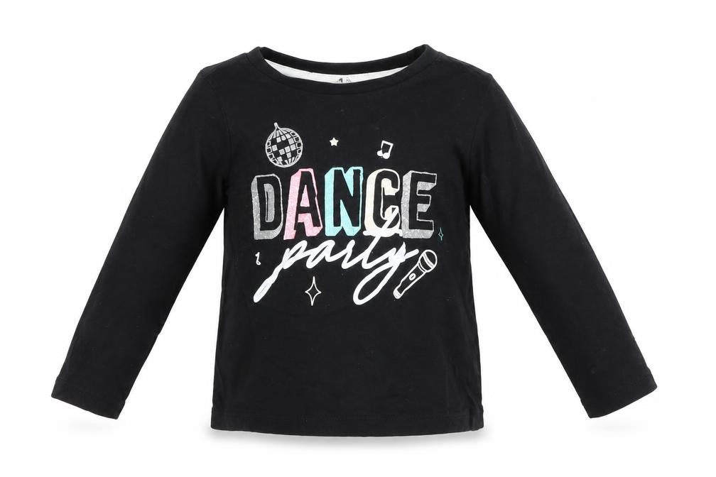 Pep&Co Baby Black   Basic T-Shirt Size 12-18 Months  - dance party