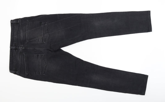Quality Goods Mens Black  Denim Tapered Jeans Size 29 L30 in