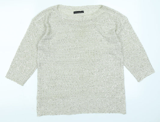 David Emanuel Womens Gold   Pullover Jumper Size S
