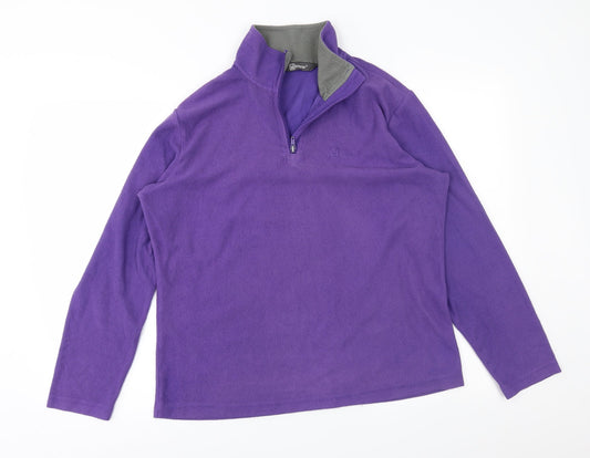 Hi Gear Womens Purple  Fleece Jacket  Size 14