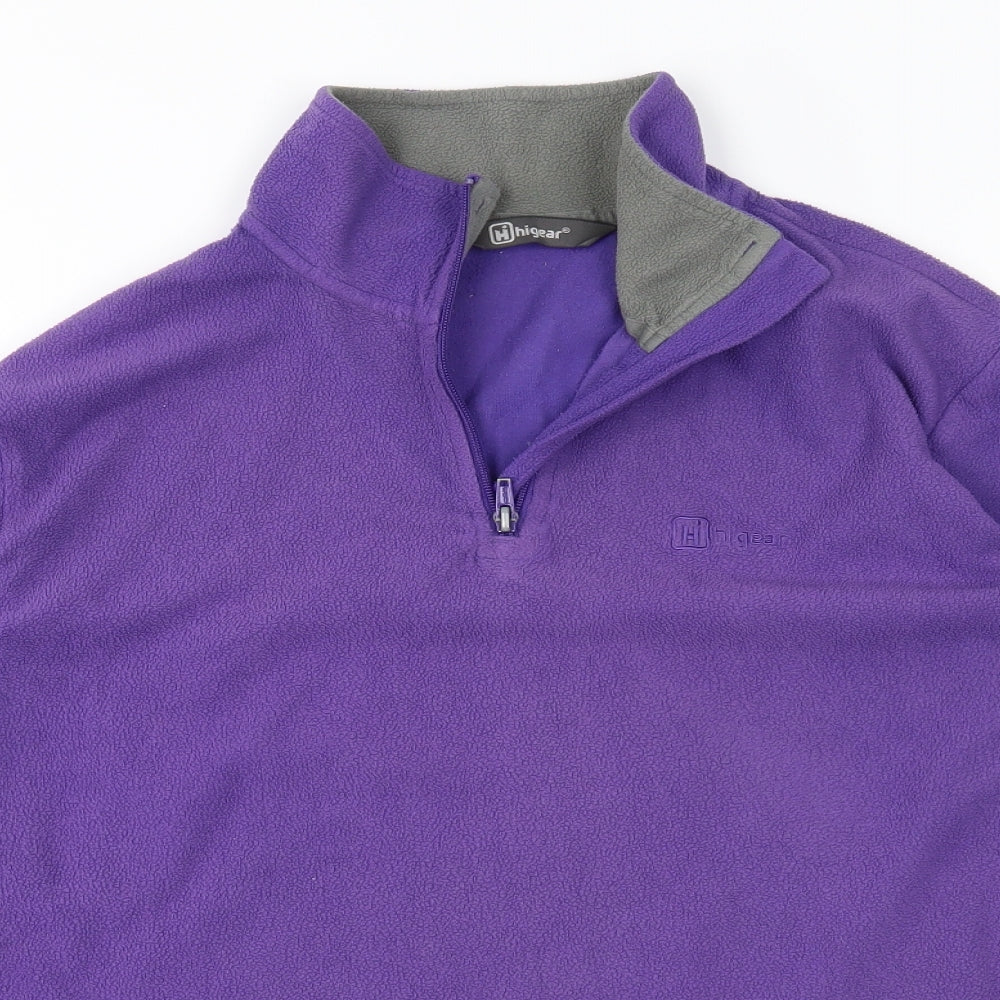 Hi Gear Womens Purple  Fleece Jacket  Size 14