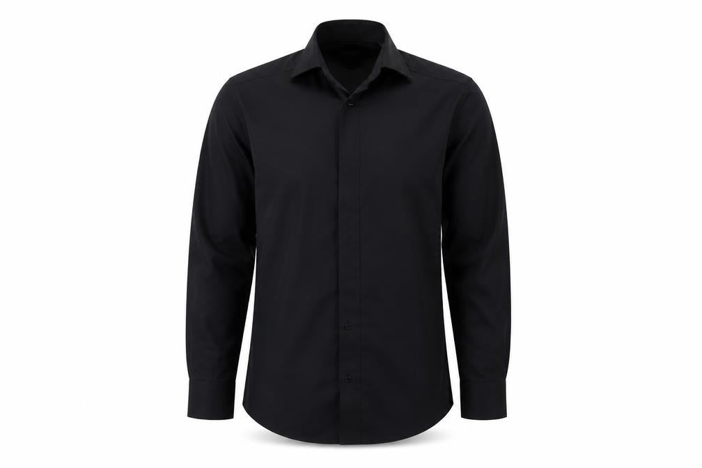 Remus Uomo Mens Black    Button-Up Size 15