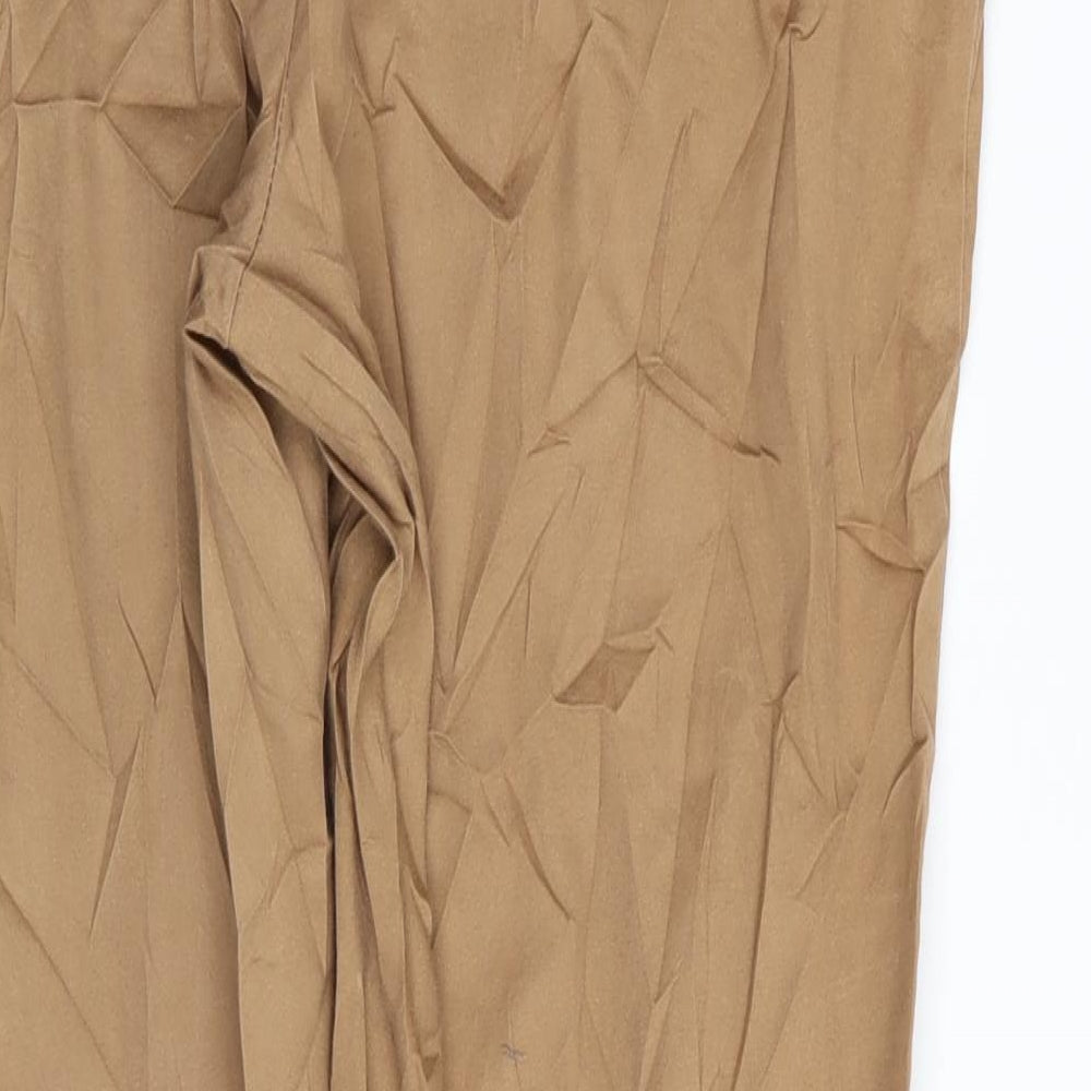 Dorothy Perkins Womens Beige   Trousers  Size 14 L25 in