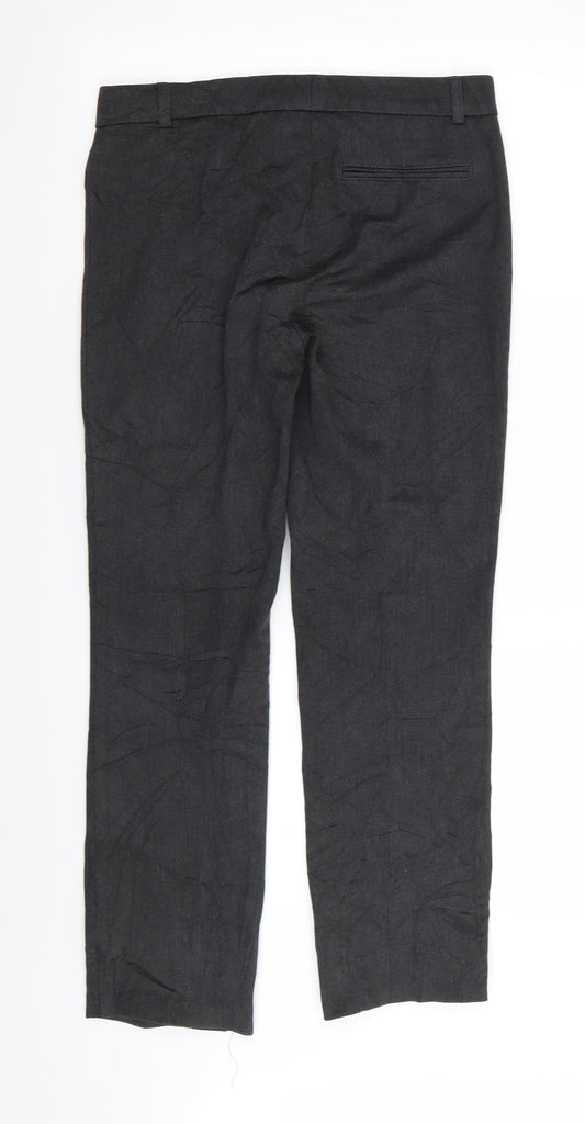 M&S Womens Grey   Trousers  Size 8 L27 in