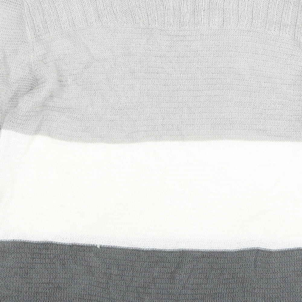 Femme Womens Grey   Pullover Jumper Size S