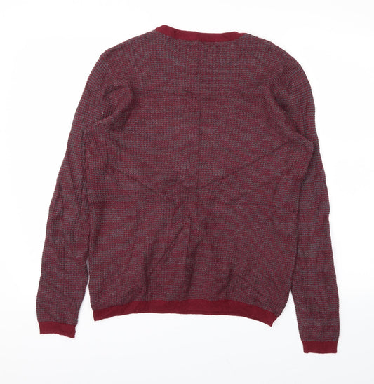 21 MEN Mens Red   Pullover Sweatshirt Size S