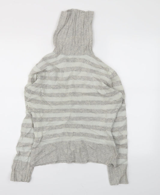EDITIONS Womens Blue Striped  Pullover Jumper Size L