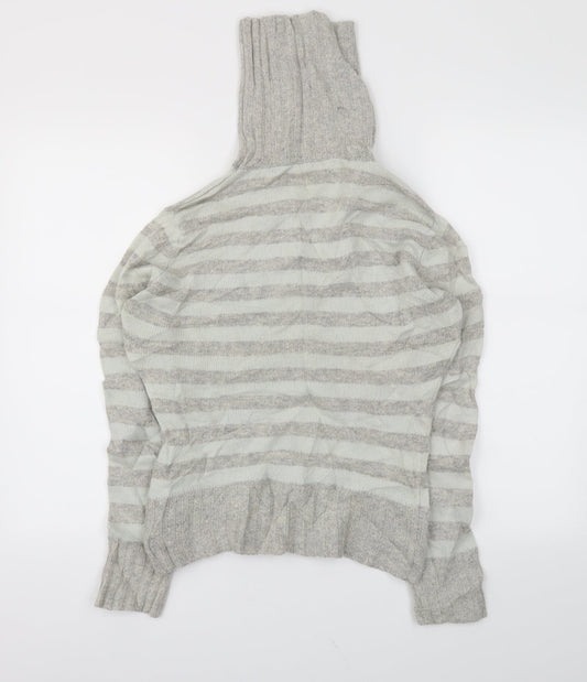 EDITIONS Womens Blue Striped  Pullover Jumper Size L