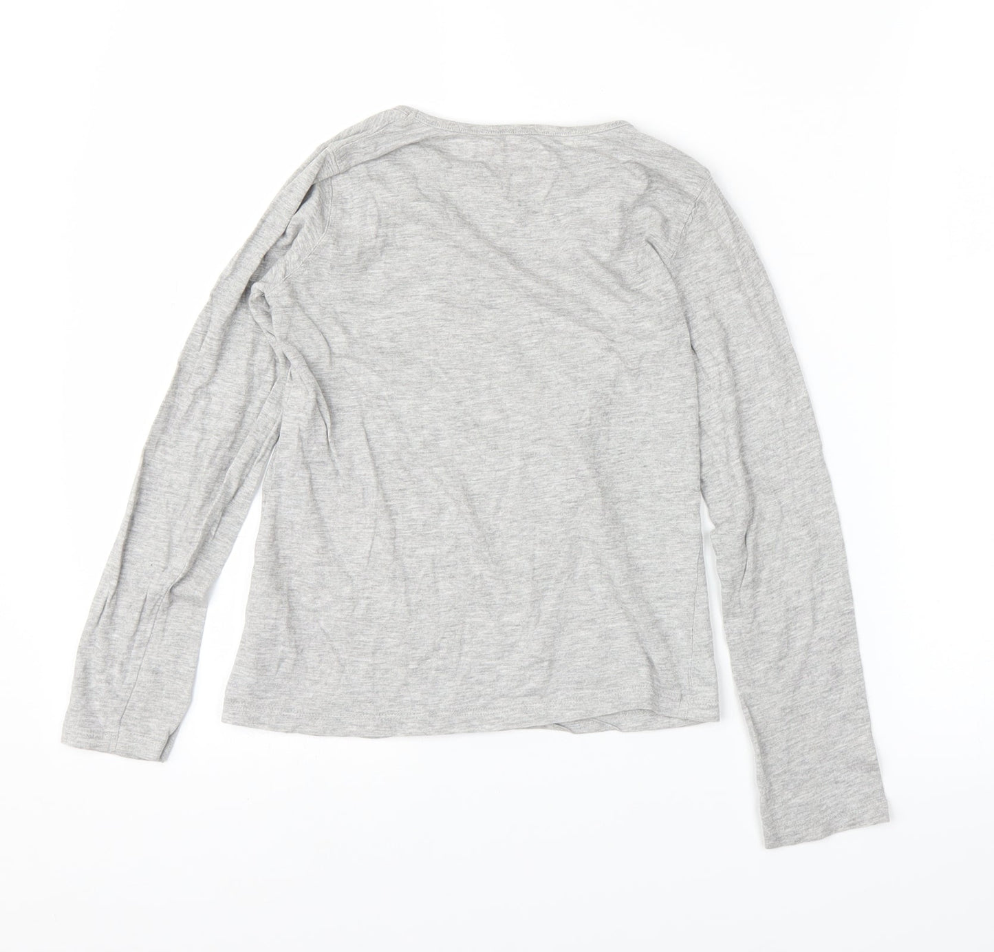 Pep&Co Girls Grey   Basic T-Shirt Size 9-10 Years