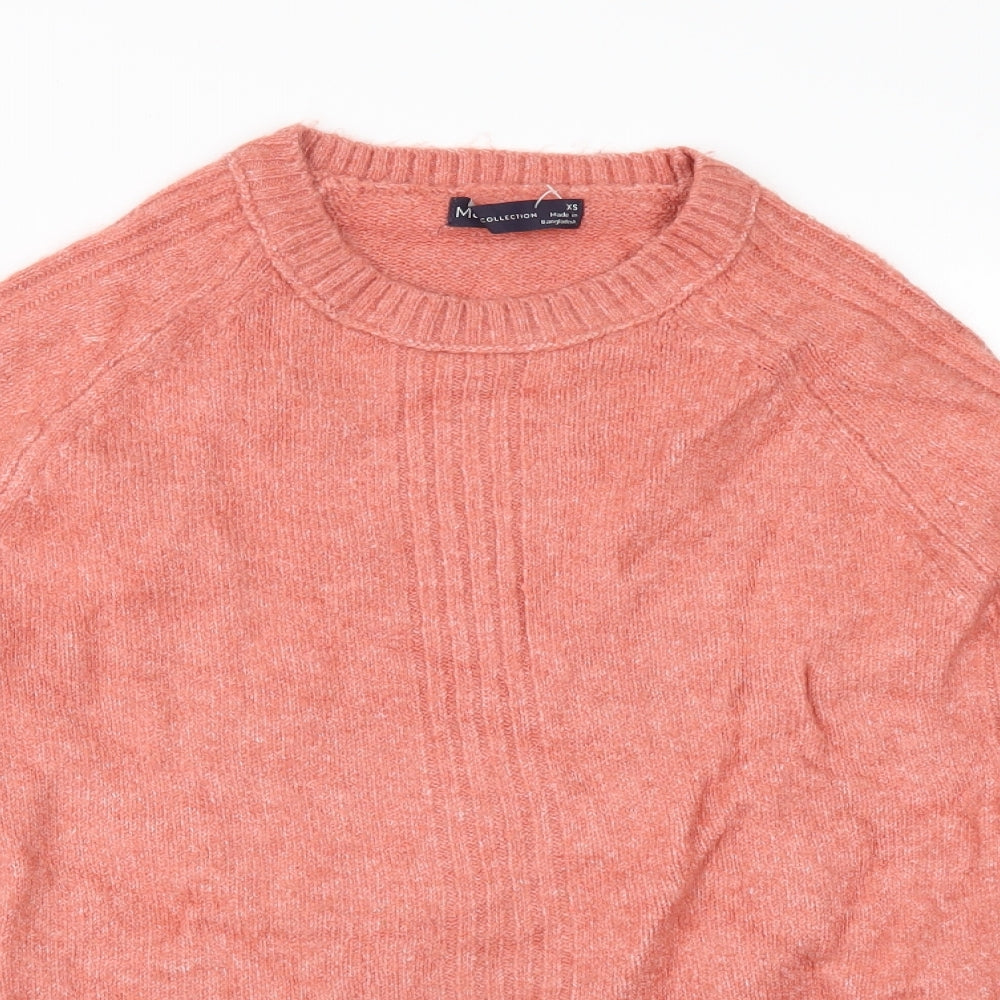 Marks and Spencer Womens Orange   Pullover Jumper Size XS