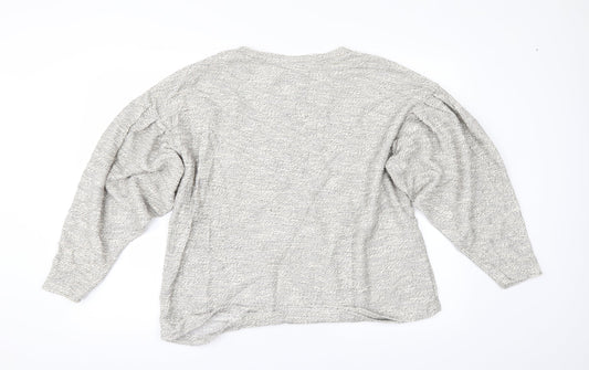 New Look Womens Grey   Pullover Jumper Size M  - PUFF SLEEVE