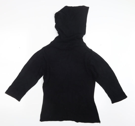 vedo verde Womens Black  Knit Pullover Jumper Size S