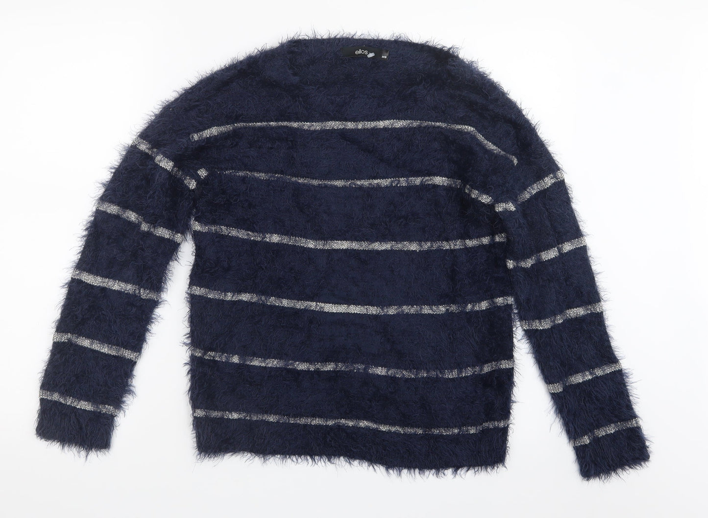 Ellos Womens Blue  Knit Pullover Jumper Size 6