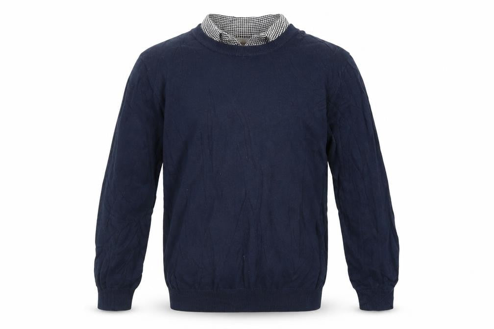 Sand Stone Mens Blue  Knit Pullover Jumper Size S