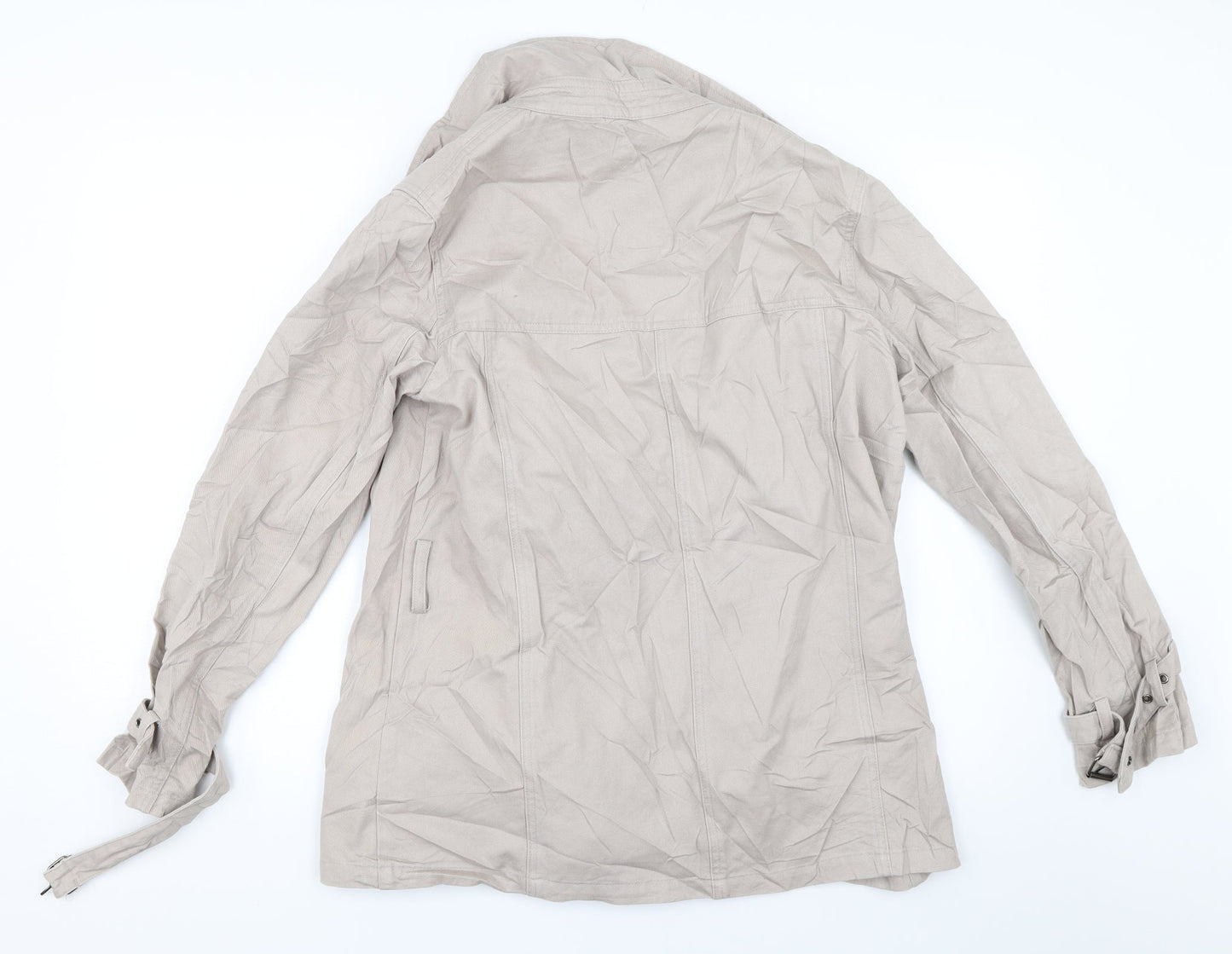 Preworn Womens Beige   Jacket Coat Size 12