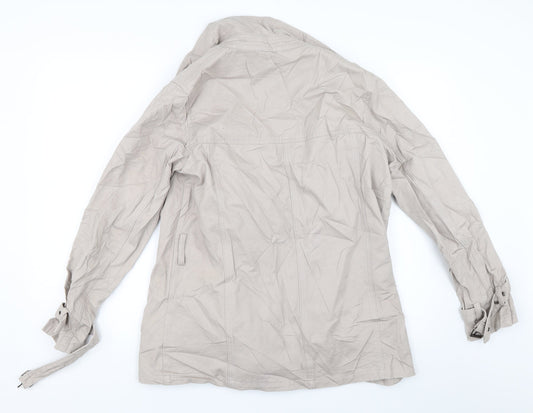 Preworn Womens Beige   Jacket Coat Size 12