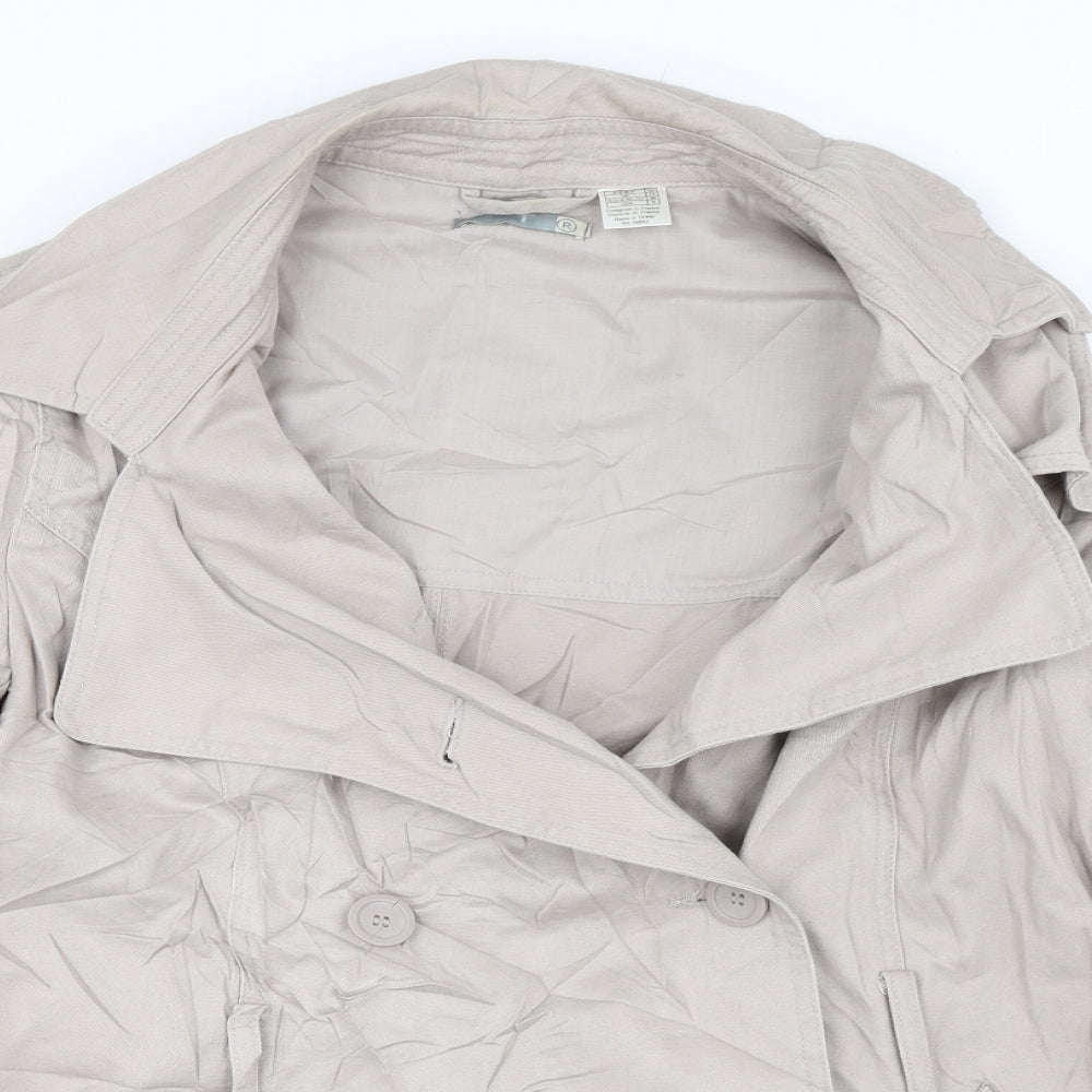 Preworn Womens Beige   Jacket Coat Size 12