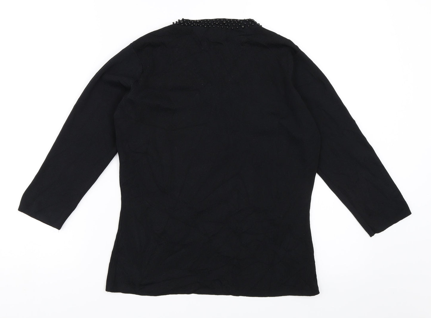 Debbie Morgan Womens Black   Pullover Jumper Size S