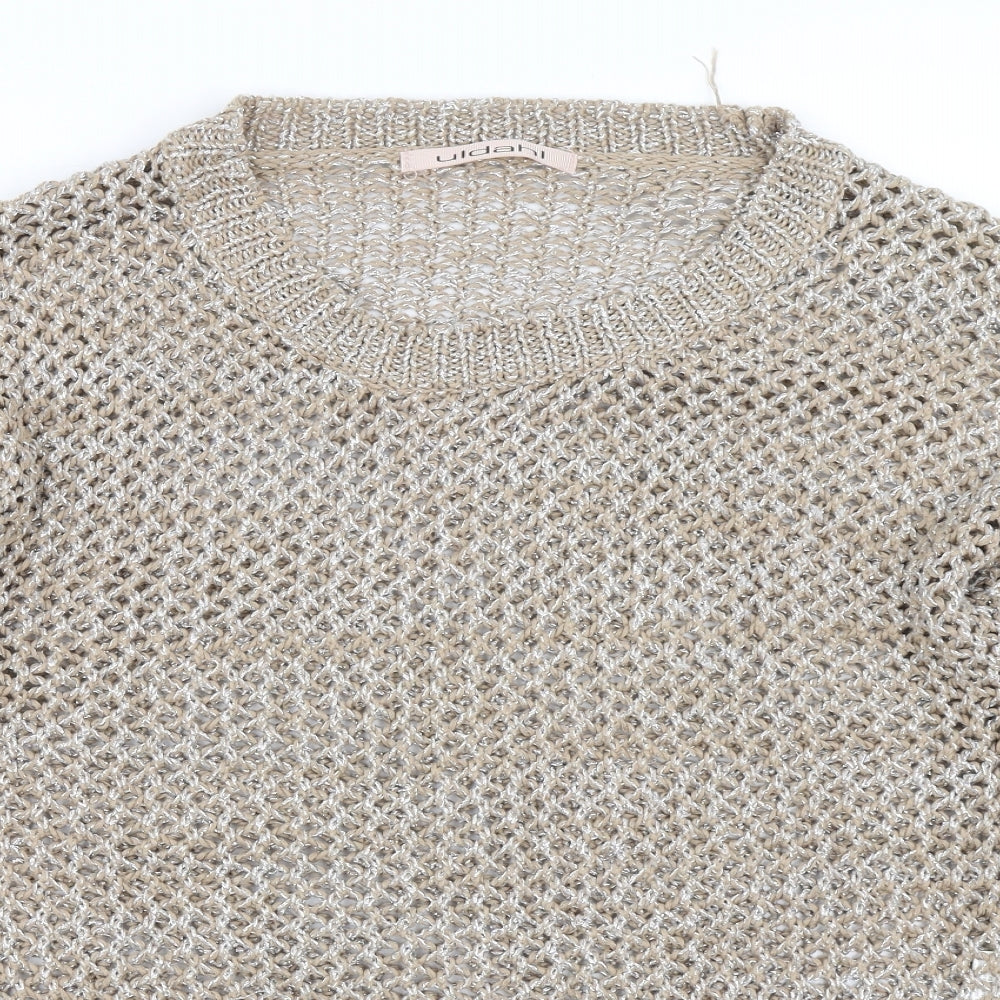 Uldahl Womens Beige   Pullover Jumper Size L
