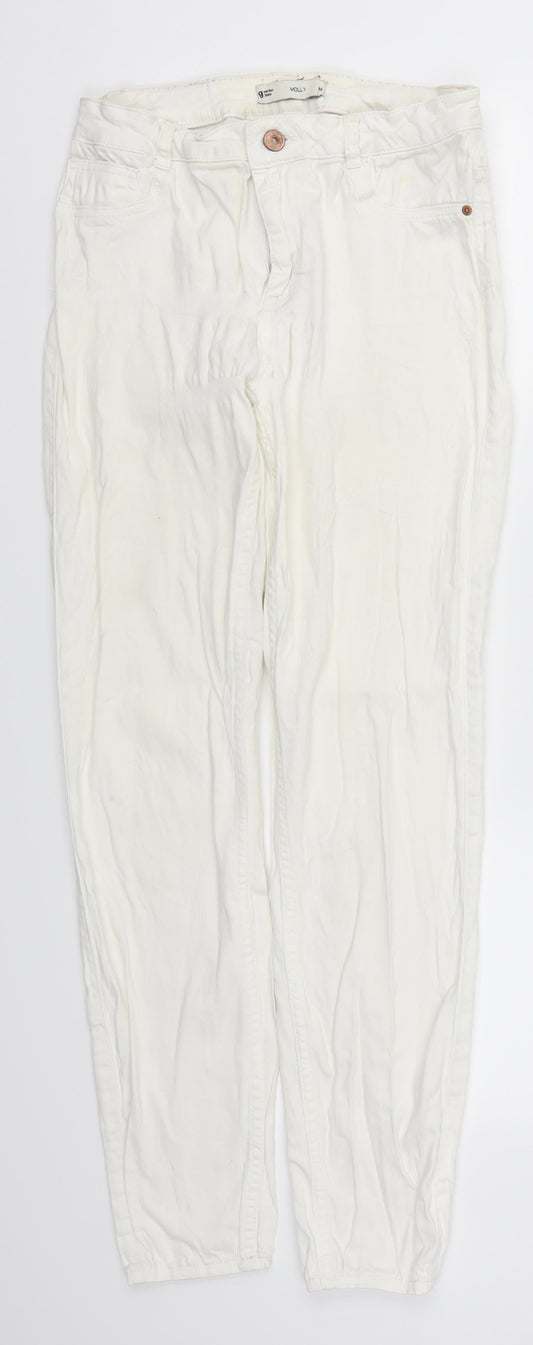 Gina Tricot Womens White  Denim Skinny Jeans Size M L28 in