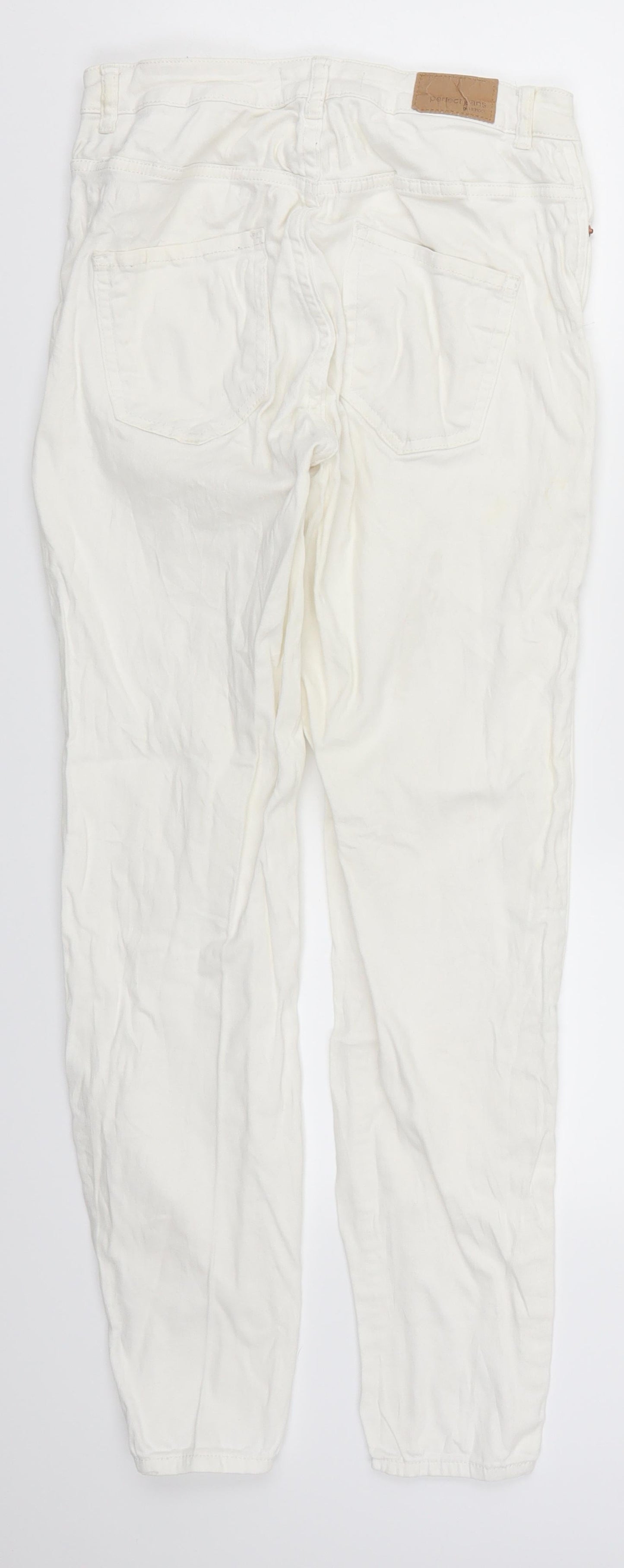 Gina Tricot Womens White  Denim Skinny Jeans Size M L28 in