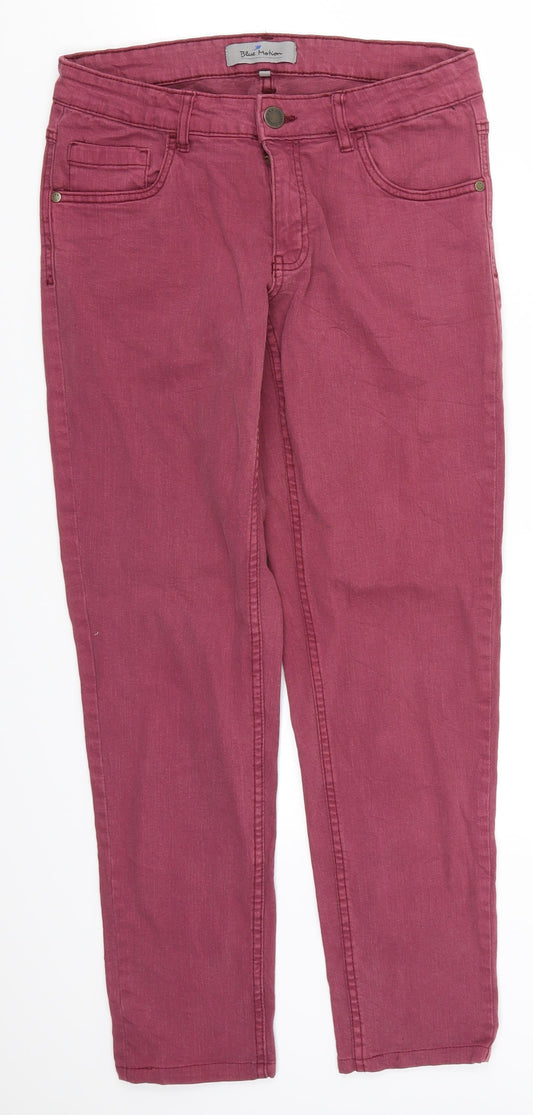 Blue Motion Womens Pink  Denim Skinny Jeans Size 10 L26 in