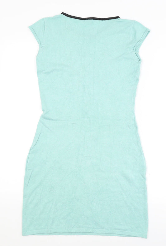 2 Elles Womens Blue   Pencil Dress  Size S
