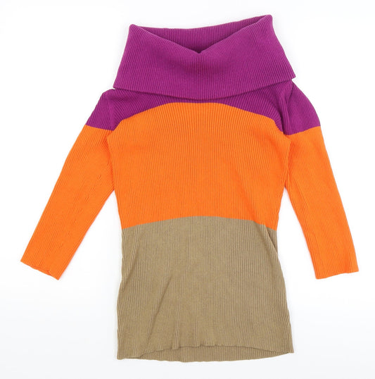 BPC Womens Multicoloured Striped  Pullover Jumper Size S