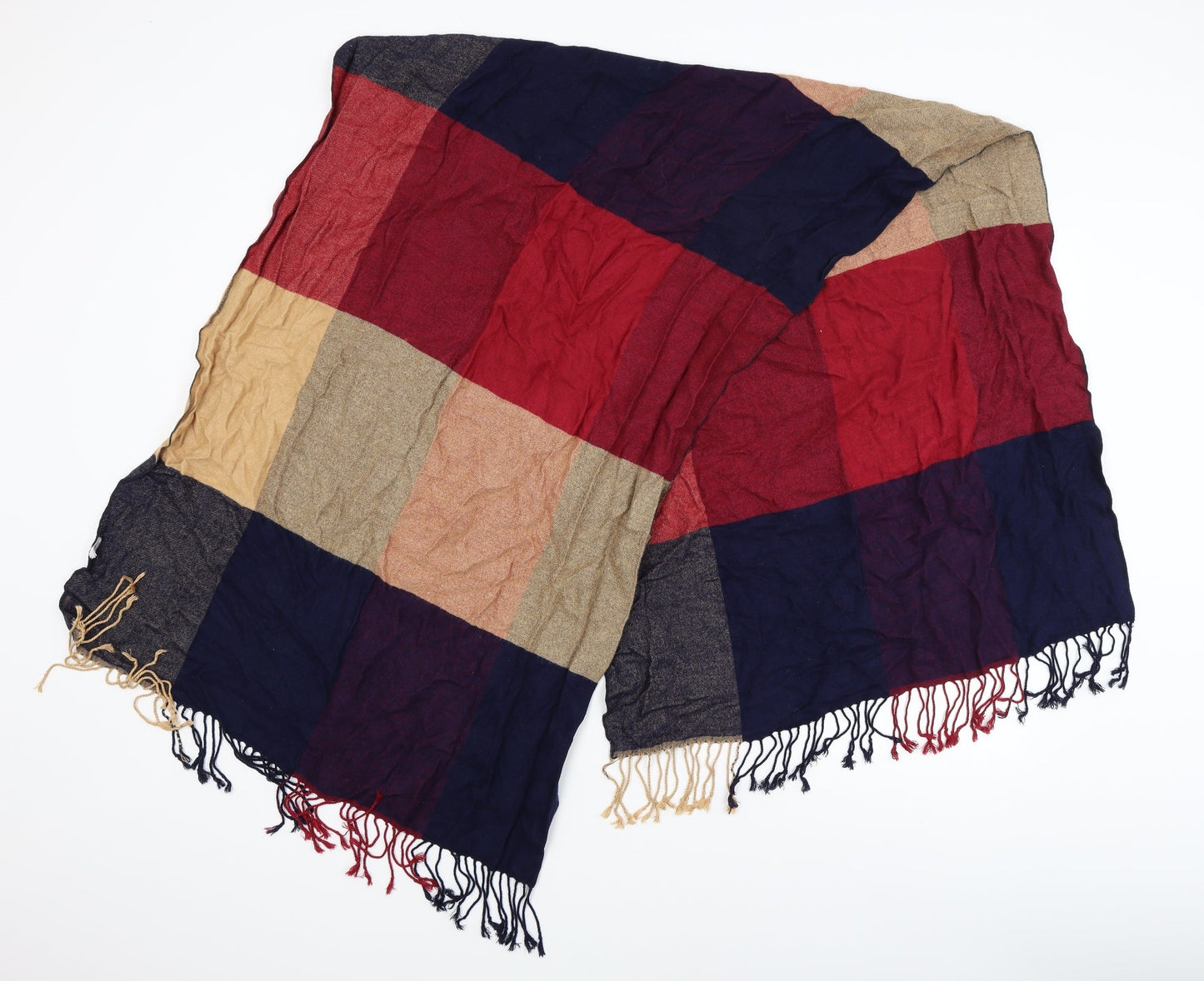 Preworn Womens Multicoloured Check   Scarf